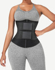 Premium Neoprene Waist Trainer with Double Waistbands and Zipper Closure
