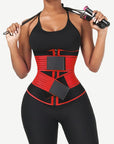Premium Neoprene Waist Trainer with Double Waistbands and Zipper Closure