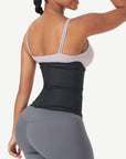 Dual-Belt Latex Waist Trainer with Underbust Support