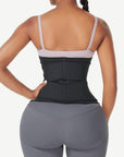 Dual-Belt Latex Waist Trainer with Underbust Support